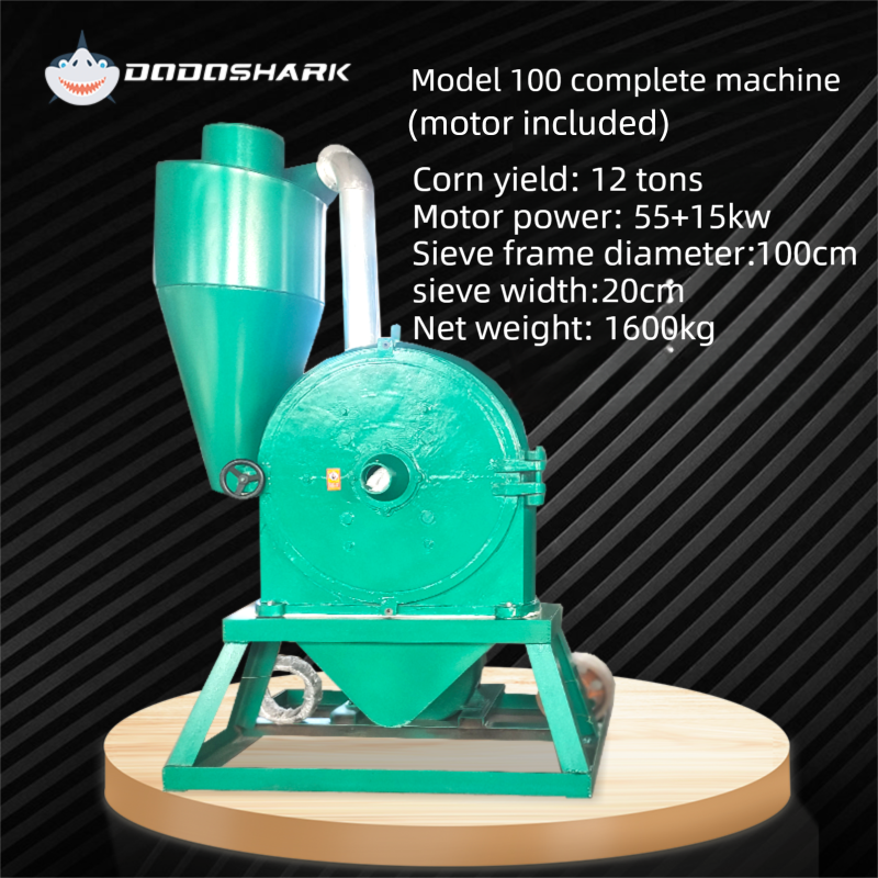 Dodoshark Claw and Disc Mill - High - Capacity Grinder with 12 Ton/Hour Output, 12+ Hours Continuous Operation - Dodoshark