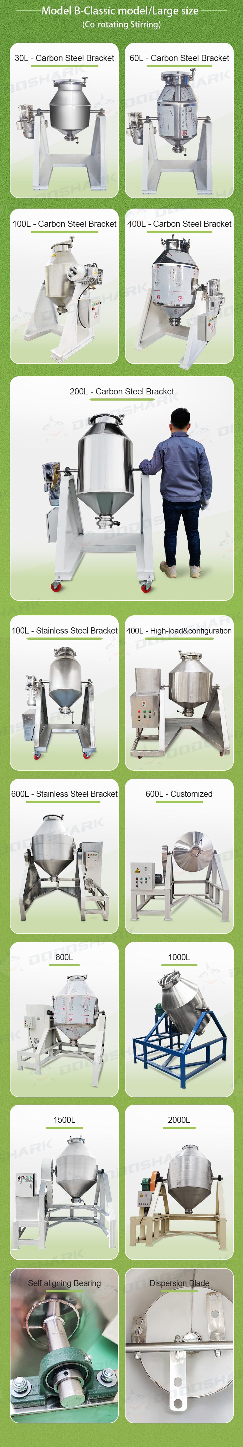 Dodoshark 360 Drum Mixer | Industrial Powder Blending Machine for Lab & Commercial Use - Dodoshark