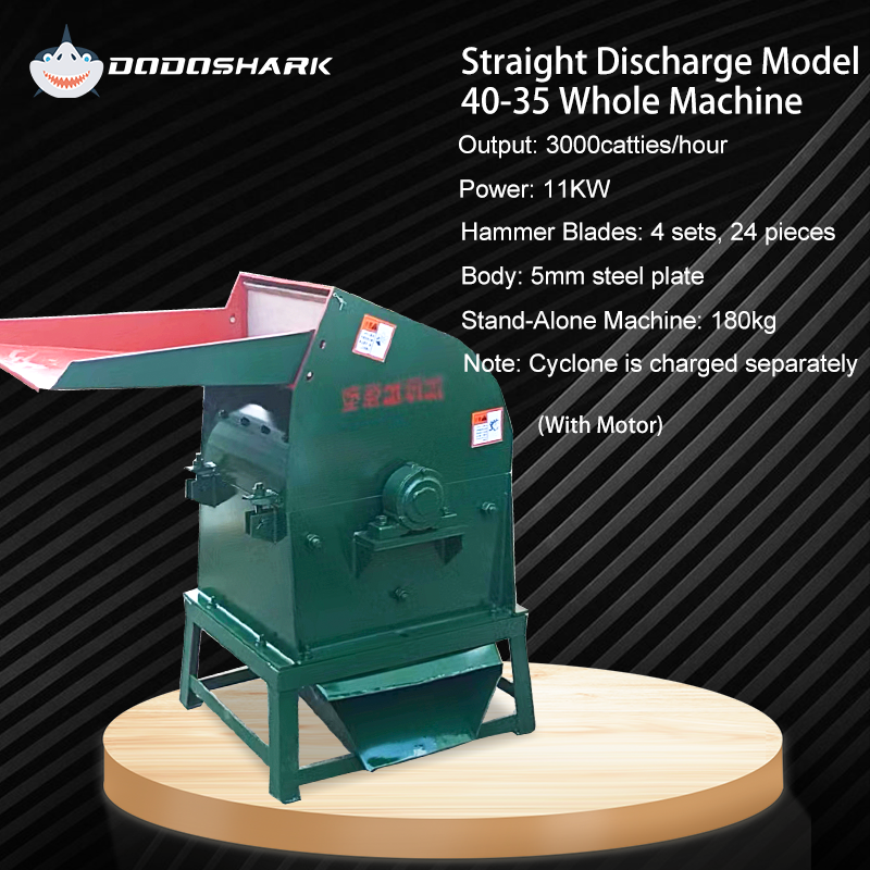 Dodoshark Industrial Hammer Mill | Commercial Grinder for Grains, Forage, Biomass