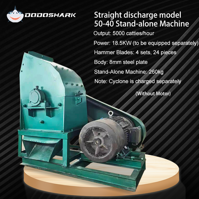 Dodoshark Industrial Hammer Mill | Commercial Grinder for Grains, Forage, Biomass