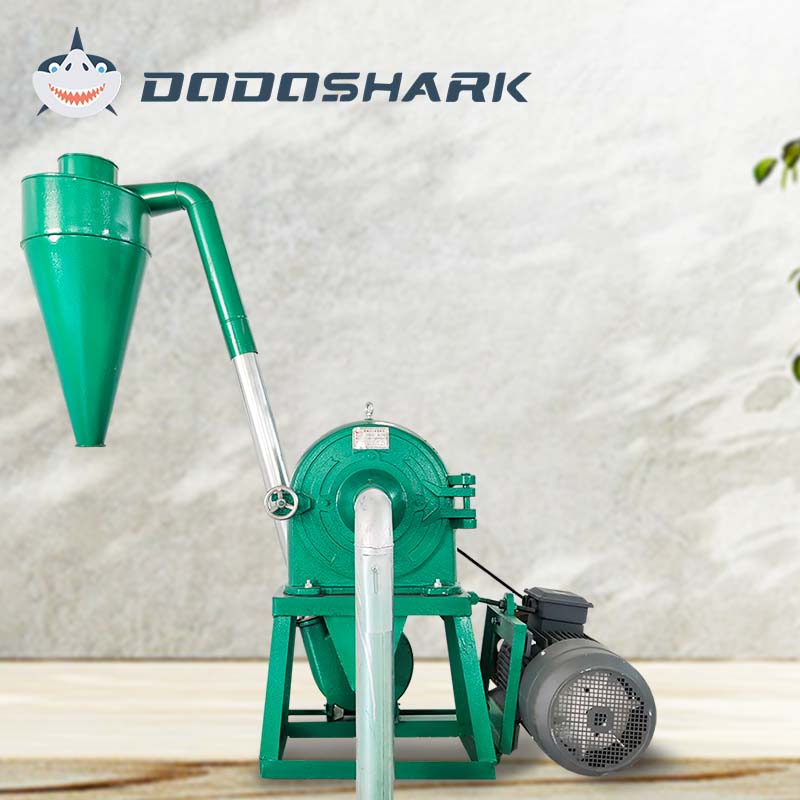 Dodoshark tooth disc grinder with cyclone collector — precision powder grinding equipment for factory use
