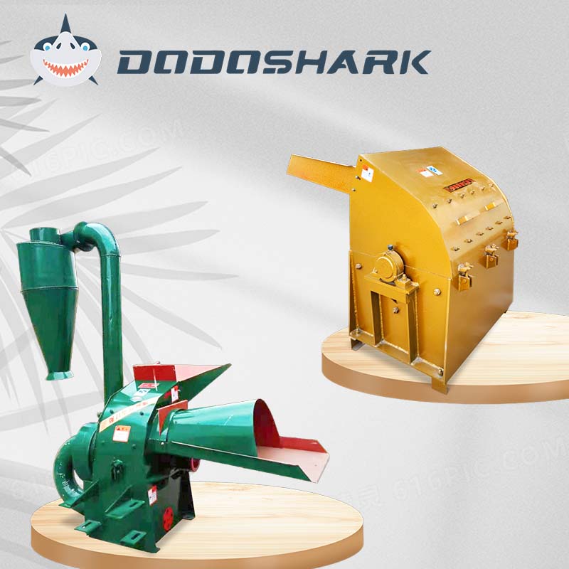 Dodoshark Industrial Hammer Mill | Commercial Grinder for Grains, Forage, Biomass - Dodoshark