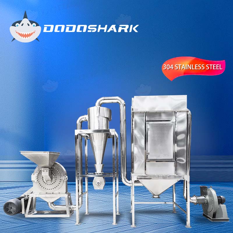 Dodoshark Commercial Stainless Steel Self - Priming Grinder | Tooth Disc Mill for Spices, Grains, TCM, Rice - Dodoshark