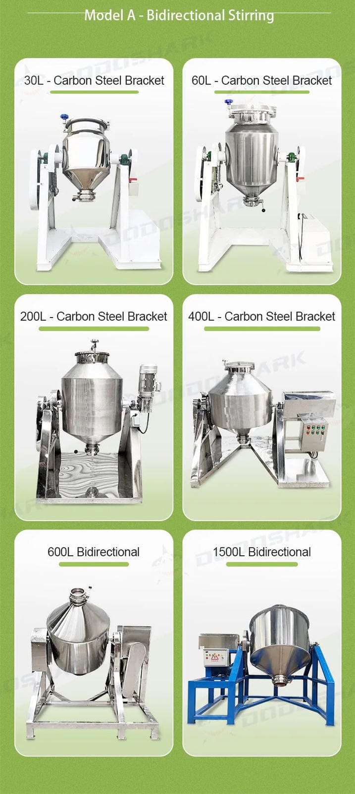 Dodoshark 360 Drum Mixer | Industrial Powder Blending Machine for Lab & Commercial Use - Dodoshark