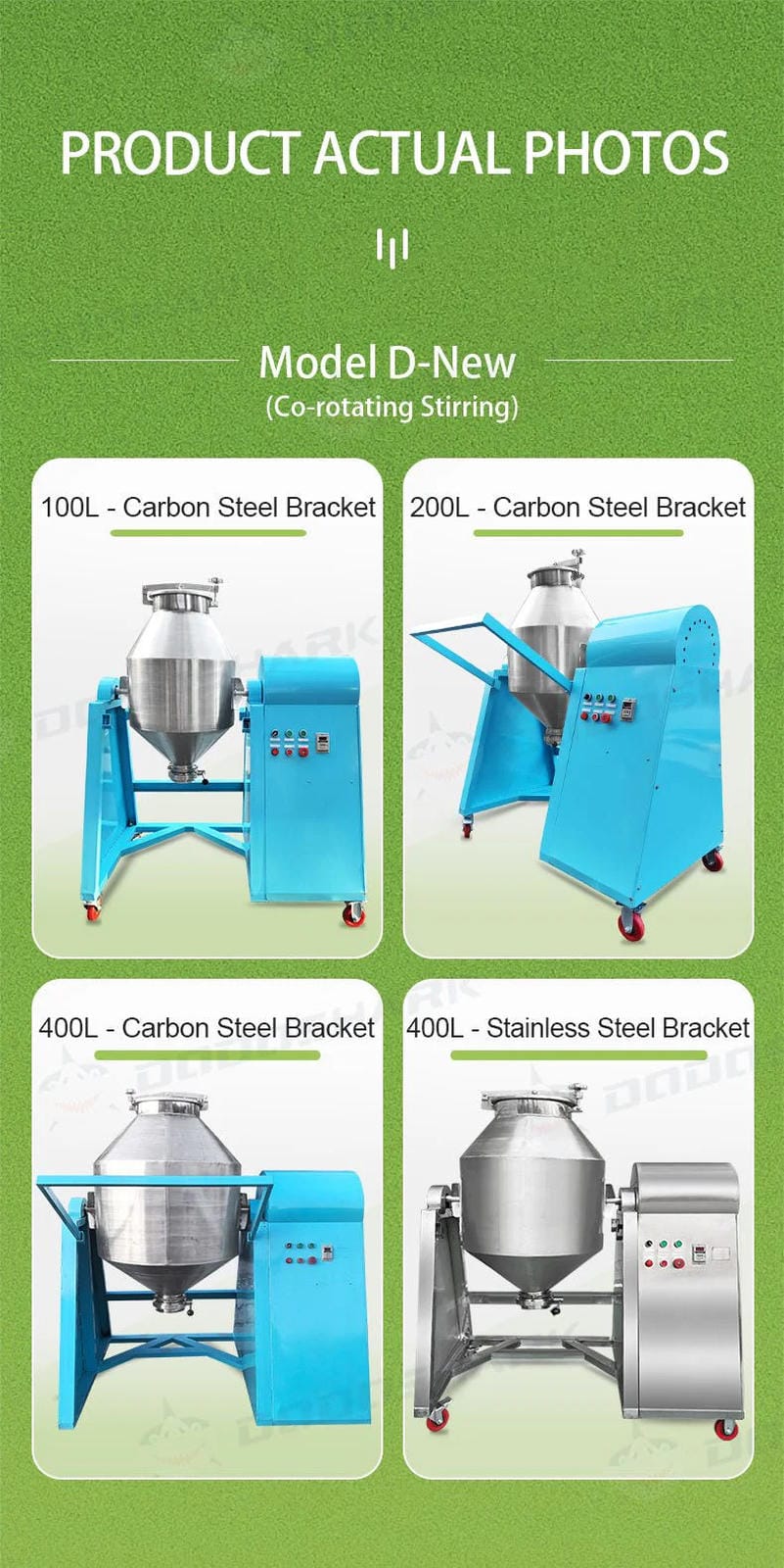 Dodoshark 360 Drum Mixer | Industrial Powder Blending Machine for Lab & Commercial Use - Dodoshark