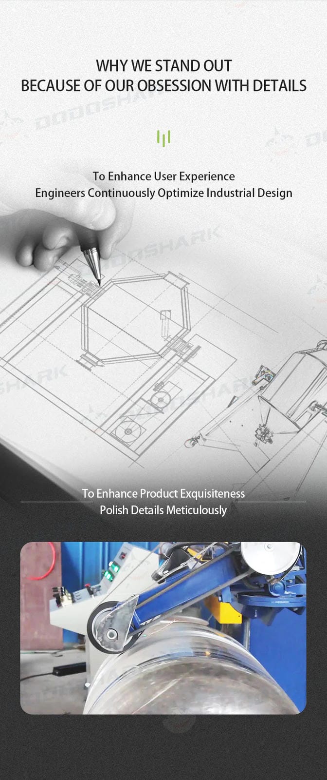 Dodoshark 360 Drum Mixer | Industrial Powder Blending Machine for Lab & Commercial Use - Dodoshark