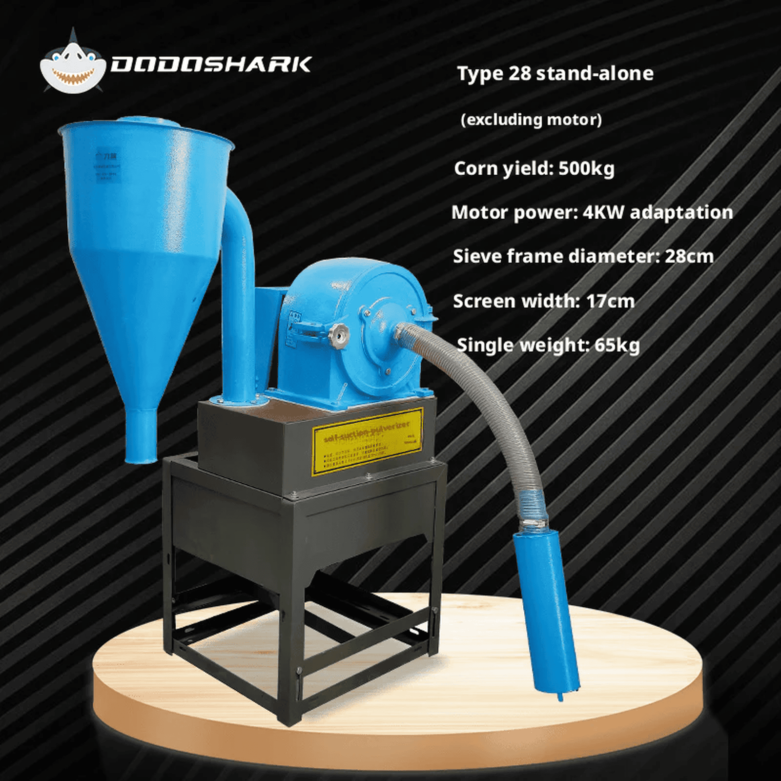 Dodoshark Claw and Disc Mill - High - Capacity Grinder with 12 Ton/Hour Output, 12+ Hours Continuous Operation - Dodoshark
