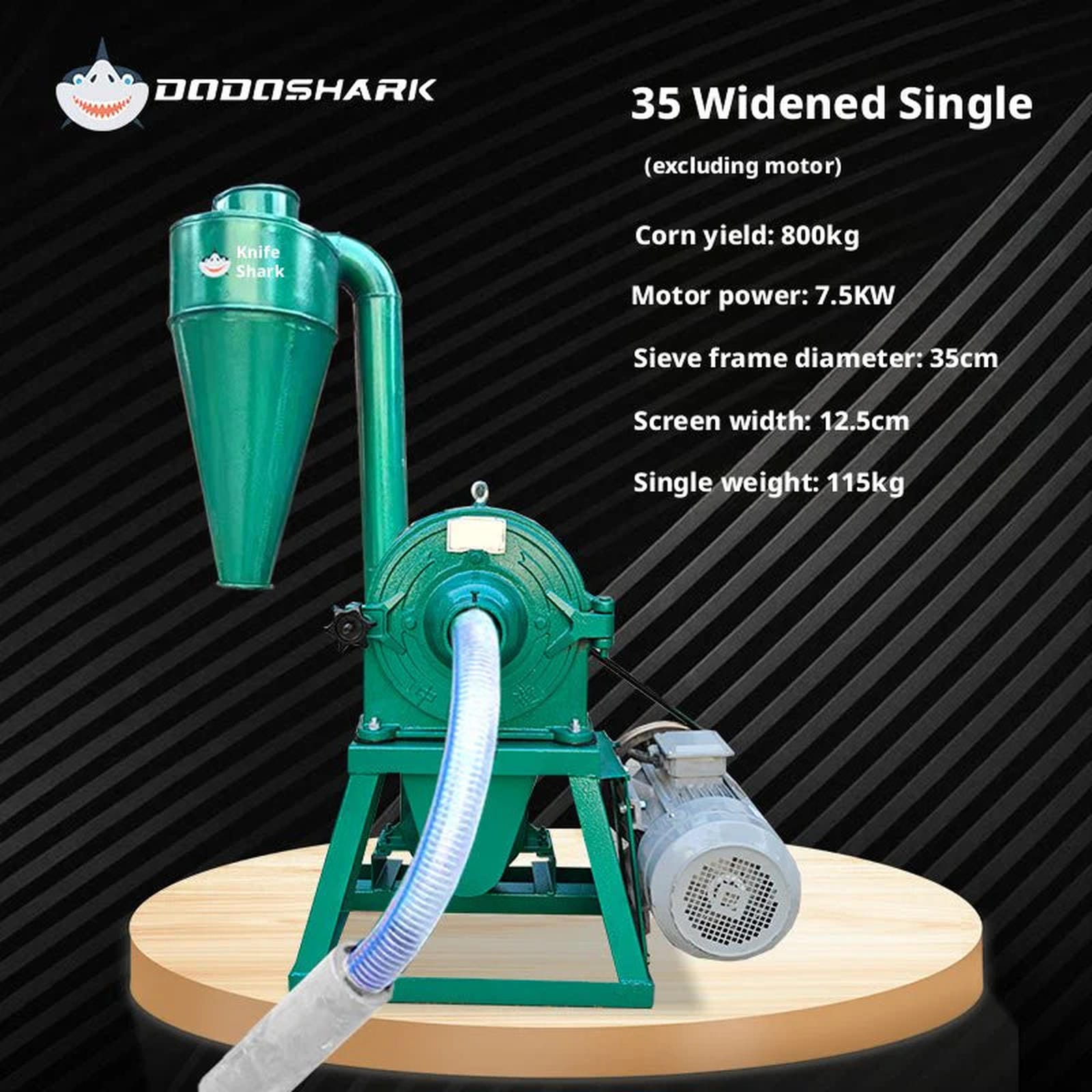 Dodoshark Claw and Disc Mill - High - Capacity Grinder with 12 Ton/Hour Output, 12+ Hours Continuous Operation - Dodoshark