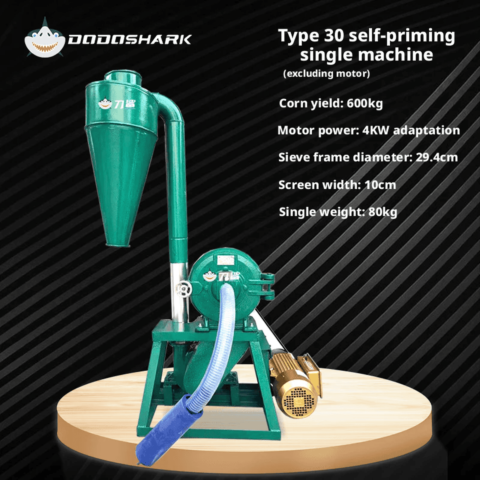 Dodoshark Claw and Disc Mill - High - Capacity Grinder with 12 Ton/Hour Output, 12+ Hours Continuous Operation - Dodoshark