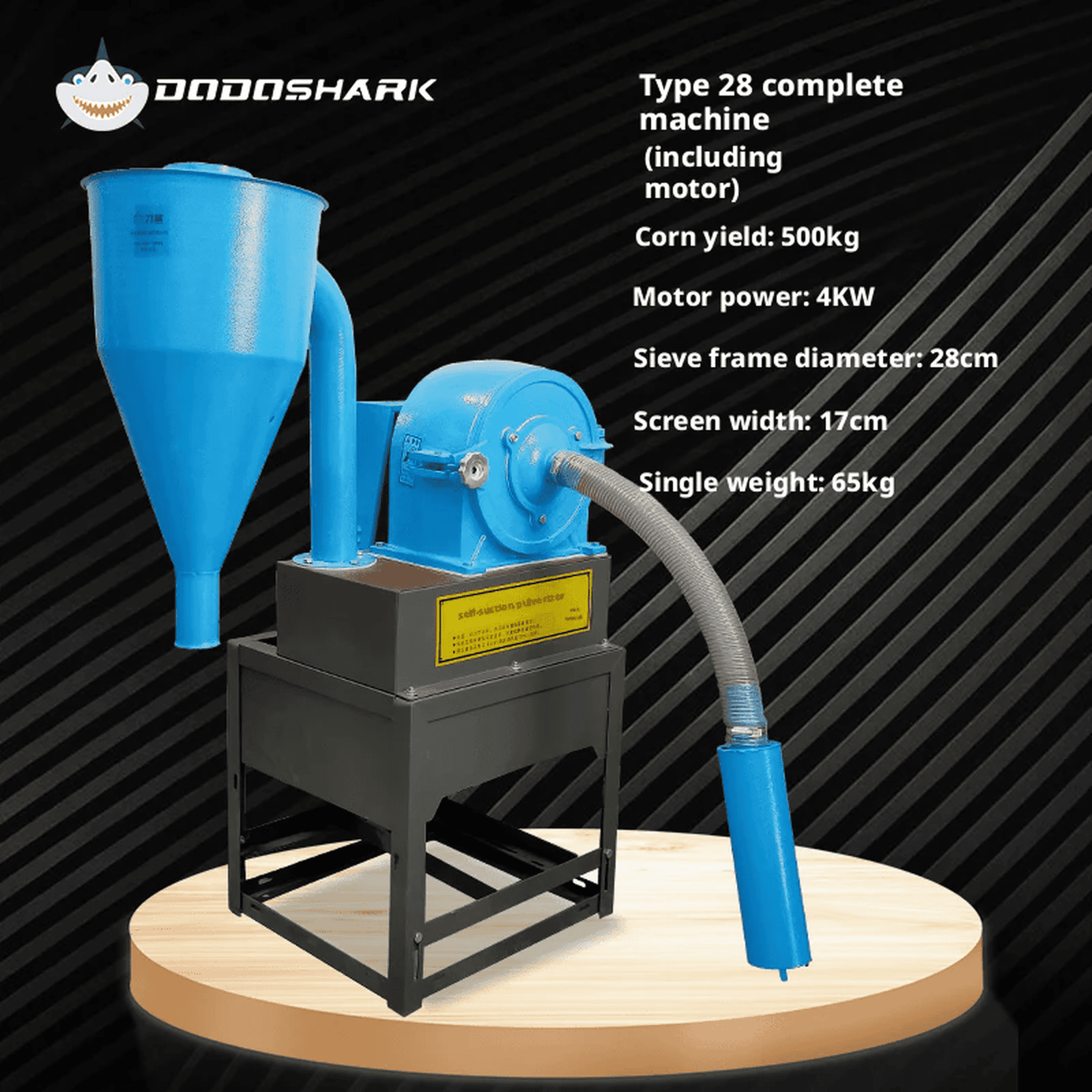 Dodoshark Claw and Disc Mill - High - Capacity Grinder with 12 Ton/Hour Output, 12+ Hours Continuous Operation - Dodoshark