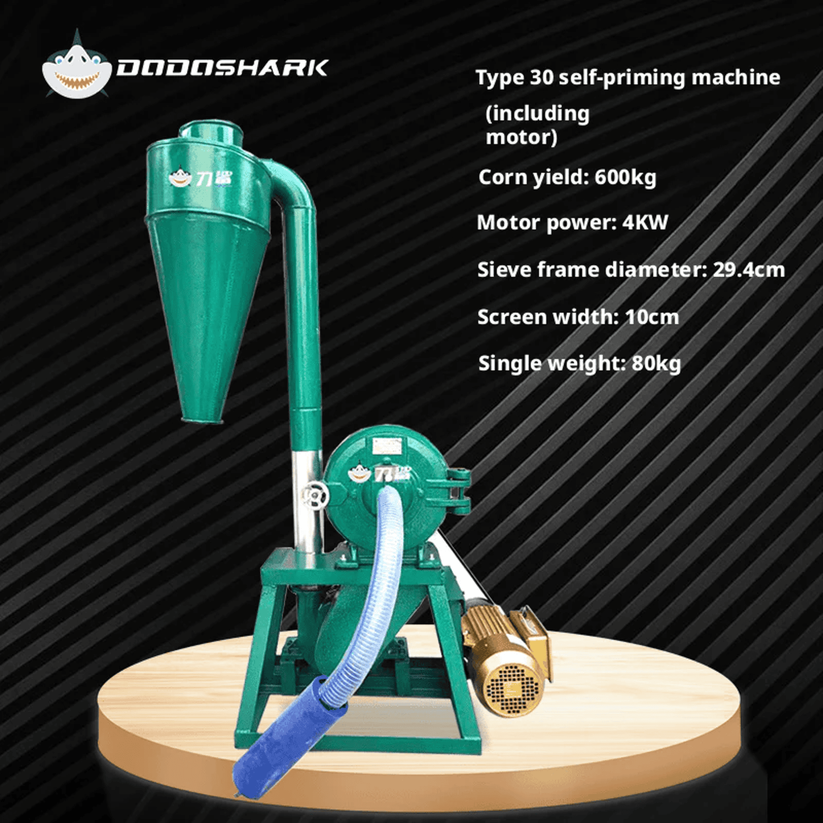 Dodoshark Claw and Disc Mill - High - Capacity Grinder with 12 Ton/Hour Output, 12+ Hours Continuous Operation - Dodoshark