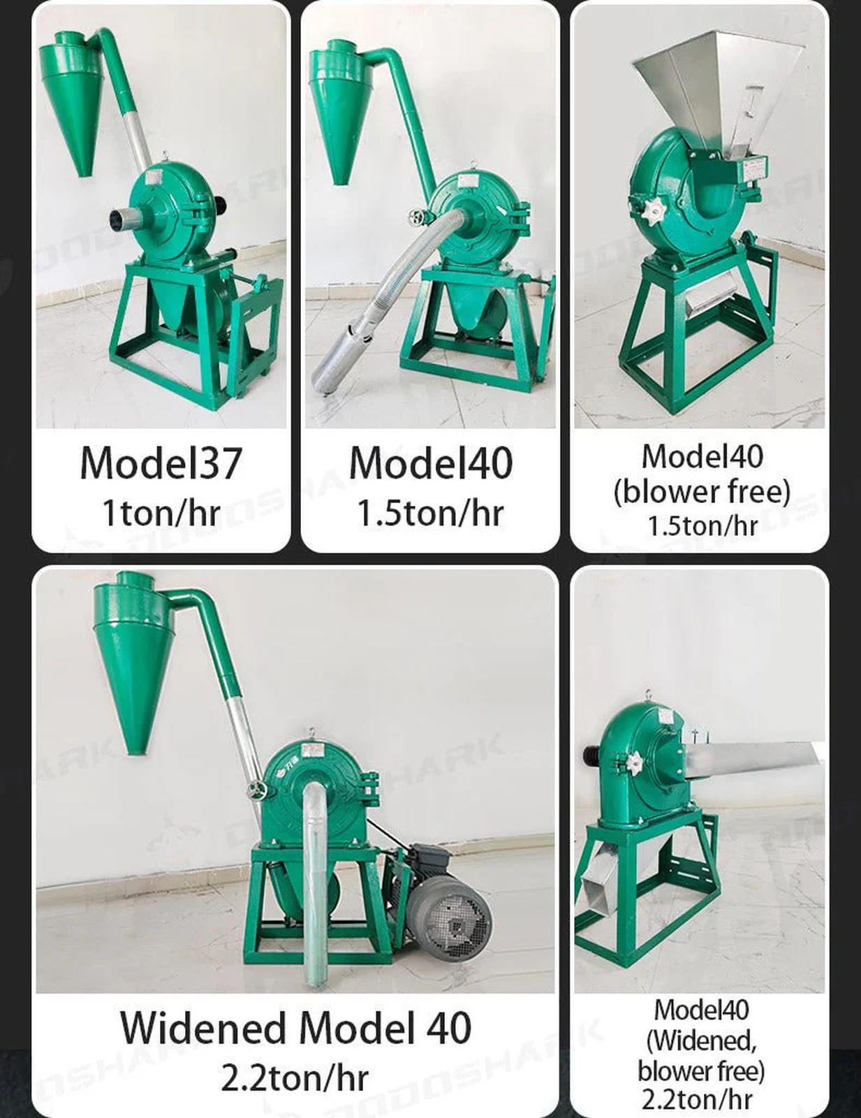 Dodoshark Claw and Disc Mill - High - Capacity Grinder with 12 Ton/Hour Output, 12+ Hours Continuous Operation - Dodoshark