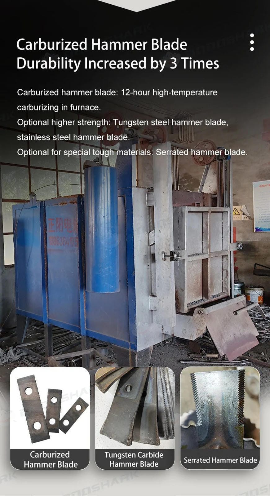 Dodoshark Industrial Hammer Mill | Commercial Grinder for Grains, Forage, Biomass - Dodoshark