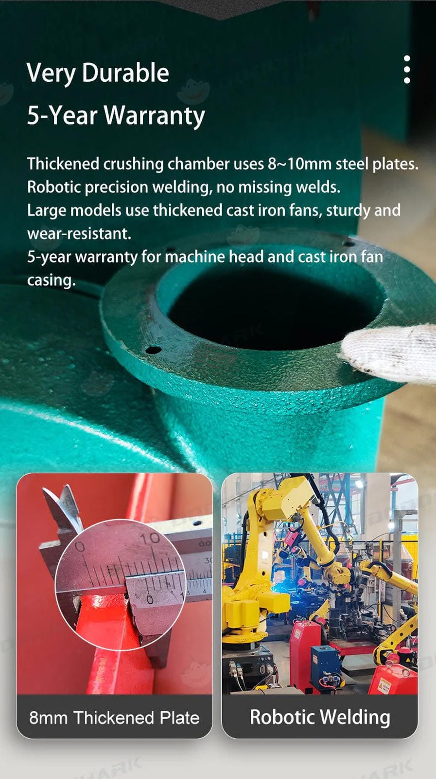 Dodoshark Industrial Hammer Mill | Commercial Grinder for Grains, Forage, Biomass - Dodoshark