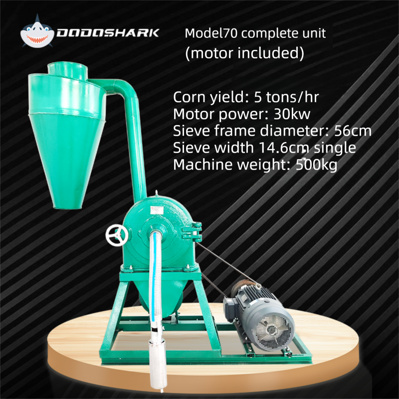 Dodoshark Claw and Disc Mill - High - Capacity Grinder with 12 Ton/Hour Output, 12+ Hours Continuous Operation - Dodoshark